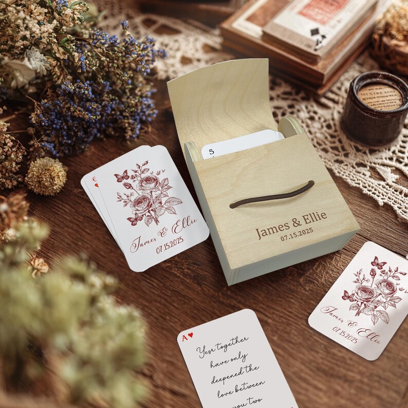 Custom Wedding Guest Book Playing Cards: Unique Keepsake - Etsy