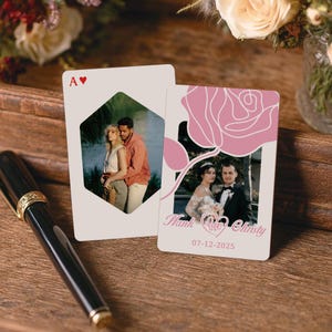 Personalized Playing Cards Custom Photo Deck | Unique Gift for Him Her | Wedding Engagement Gift | Photo Book Alternative | Poker Gift