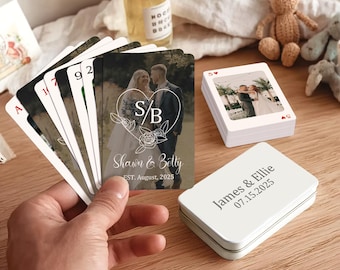 Personalized Playing Cards Custom Photo Deck | Unique Gift for Him Her | Wedding Engagement Gift | Photo Book Alternative | Poker Gift