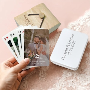 Personalized Playing Cards Custom Photo Deck | Unique Gift for Him Her | Wedding Engagement Gift | Photo Book Alternative | Poker Gift