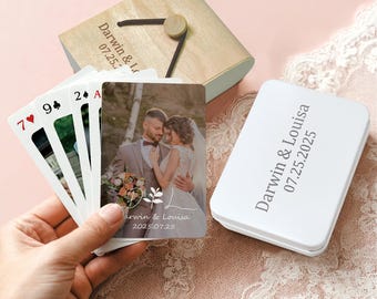 Personalized Playing Cards Custom Photo Deck | Unique Gift for Him Her | Wedding Engagement Gift | Photo Book Alternative | Poker Gift