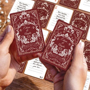 Custom Wedding Guest Book Playing Cards: Unique Keepsake