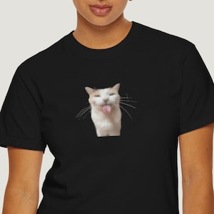 Funny Cat Meme Shirt, Funny Face Cat T-Shirt, Viral Internet Humor Tee, Unisex Relatable Mood Shirt Comfort Colors Graphic Tee, Funny Tee
