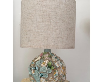 Lámpara de mosaico artesanal ~ Cerámica italiana ~ Capricho