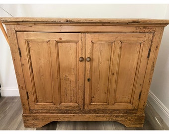 Antique Irish Pine Cupboard ~ One of a Kind!
