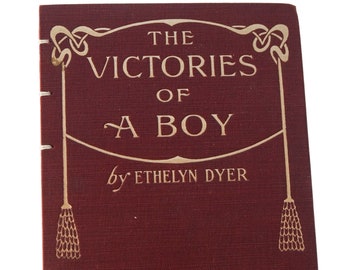 1912 VICTORIES of a BOY Vintage Lined Notebook Journal