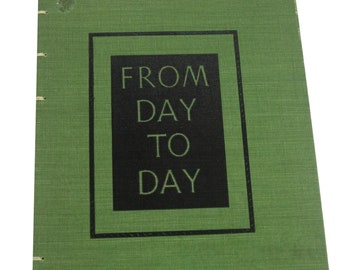 1949 DAY TO DAY Vintage Notebook Journal