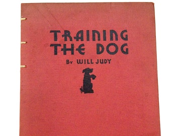 1941 TRAINING THE DOG Vintage Lined Notebook Journal