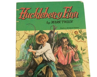 1939 HUCKLEBERRY FINN Vintage Notebook Journal