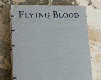 1932 FLYING BLOOD Vintage Grid Lined Journal Notebook