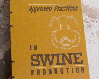 1979 SWINE PRODUCTION Vintage Sketch Notebook