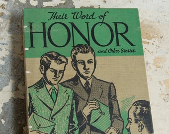 1940 WORD OF HONOR Vintage Book Journal Notebook