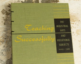 1953 TEACHING SUCCESSFULLY Vintage Notebook Journal