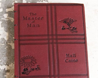1921 MASTER OF MAN Vintage Grid Lined Journal Notebook