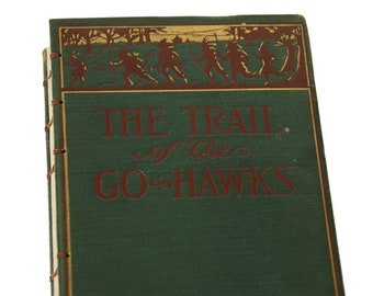 1910 GO HAWKS Vintage Notebook Journal