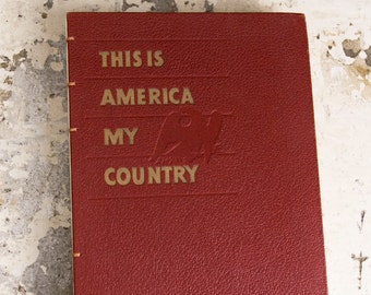 1952 AMERICA Vintage Sketch Notebook Journal