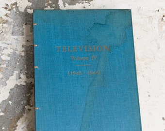 1947 TELEVISION Vintage Repurposed Book Journal