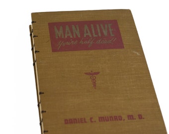 1946 HALF DEAD Vintage Notebook Journal