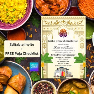 Griha Pravesh Invitation: Indian Housewarming Invite (Digital)