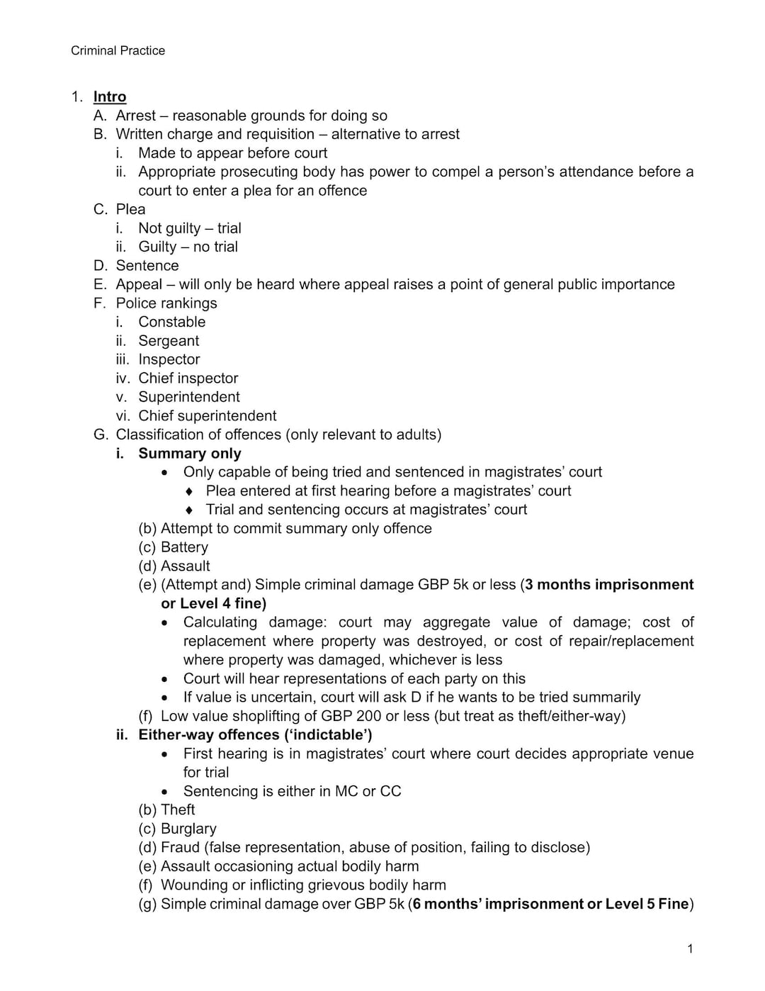Sqe Float Notes SQE Criminal Practice for SQE Prep Law Notes SQE1 FLK1 FLK2 - Etsy UK