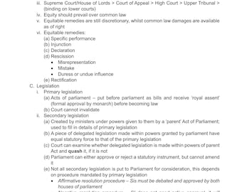 SQE Public Law and Legal System for SQE Prep Law Notes SQE1 FLK1 FLK2