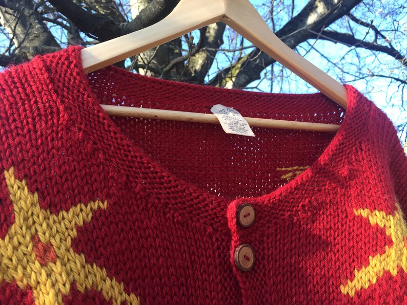 Vintage wool cardigan by Emma Klaveness Made in Canada