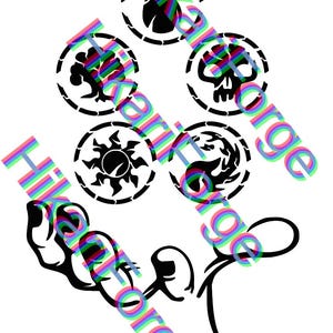 Gathering Mana – Magic the Gathering inspired laser cut design | Mtg | SVG & AI file for Cricut, Glowforge, CNC