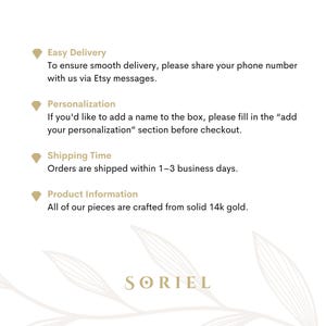 Everything you need to know about personalization, shipping, and gold quality—carefully curated for a seamless and confident purchase.