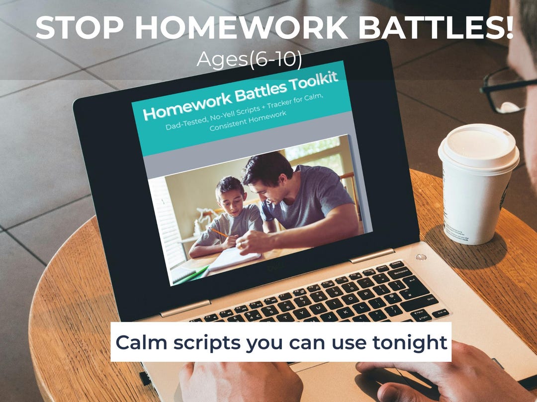 Stop Homework Battles (ages 6–10) • Calm Parenting Scripts + Homework ...