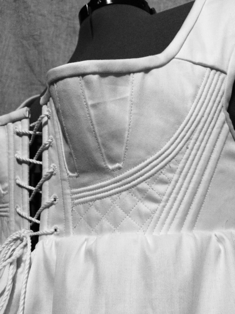 Corded Regency Short Stay/ Petticoat combination image 2