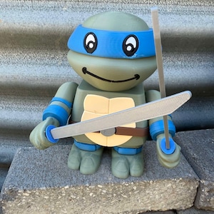 Leonardo Blue Teenage Mutant Ninja Turtle 3D Printed