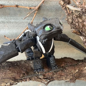 Toothless Articulated Dragon – 3D Printed Collectible