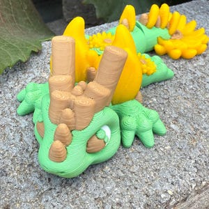 Baby Sunflower Dragon 3D Printed