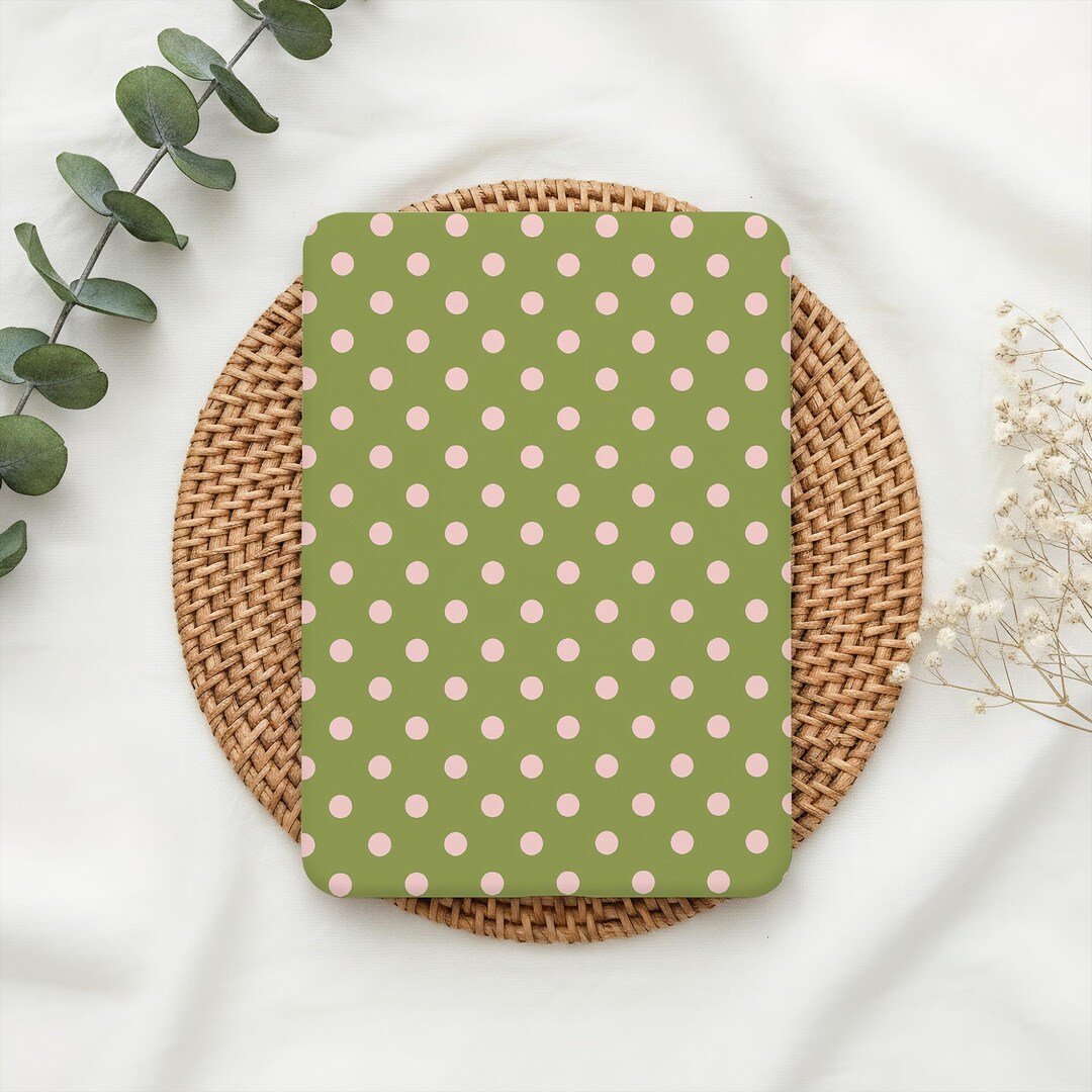 Matcha Pink Polka Dot Kindle Case, Kobo Cover, Auto Wake/sleep Case for ...