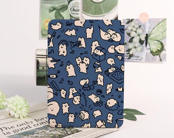 Cute Cartoon Patterns Kindle Case,Kobo Cover,Auto Wake/Sleep Case for Kindle 11th Gen 2024 Cover,Paperwhite 2021 Cover 6.8"Case,Bookish Gift