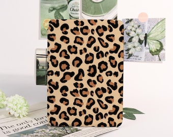 Leopard Print Kindle Case,Kobo Cover,Auto Wake/Sleep Case for Kindle 11th Gen 2024 Cover,Paperwhite 2021 Cover 6.8"Case,Bookish Gift