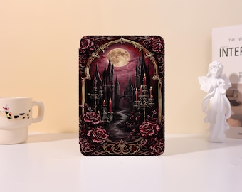 Gothic Rose Castle Kindle/Kobo Case For Paperwhite 12th/11th, Kindle 2024/2022, Colorsoft, Kindle Case With Auto Wake/Sleep,Protective Case