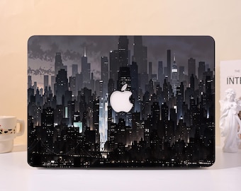 Dark Metropolis Art Macbook Air Case |Hard Laptop Case for Macbook Air 11/13/15 Pro 13/14/15/16 Cover |Laptop Sleeve,Gift for Friend