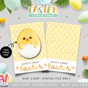 Oster-Cookie-Karte, druckbare Cookie-Karte, Oster-Cookie-Backer, Ostern-Hintergrund, Osterei-Cookie-Karte, Oster-Küken-Cookie-Karte