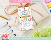 Teacher Appreciation Gift Tag, Printable Teacher Appreciation Tag, Thank You Teacher Gift Tag, School Favor Tag, End of School Year Tag