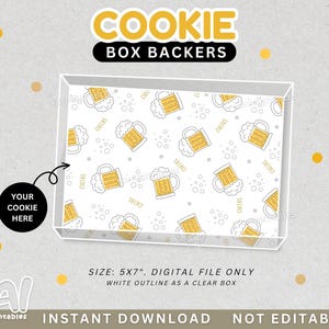 Vatertag Box Backers, Bier Box Backers, Druckbare Box Backers, Bierkekskarte, Bierkeks Box Backer
