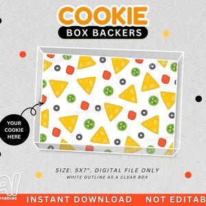 Porta-caixas para o Dia dos Pais, Porta-caixas para Nachos, Porta-caixas para impressão, Cartão de Biscoito para Pais com Nachos