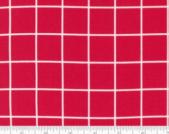 One Fine Day Windowpane in Red by Bonnie & Cammille