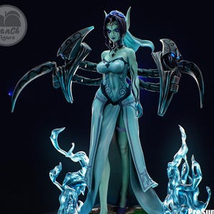 Morgana Figure | League of Legends Collectible | Hand Painted Fan Art Statue | LOL Fan Gift