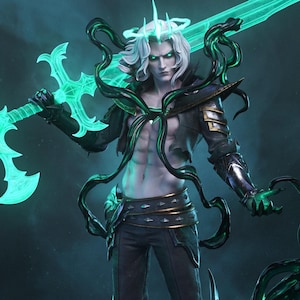 Viego Figure | League of Legends Collectible | Hand Painted Fan Art Statue | LOL Fan Gift