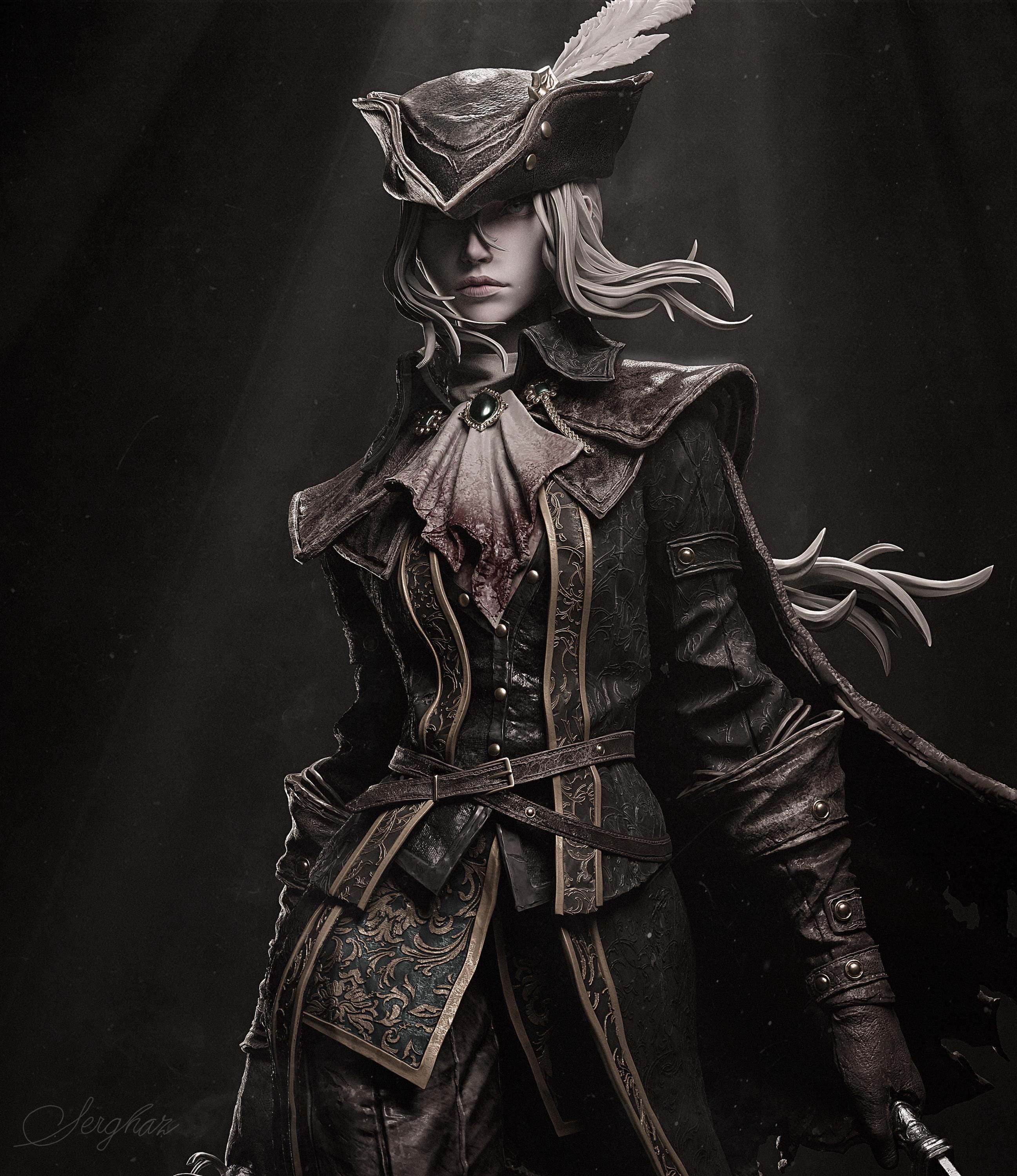 Lady Maria Figure - Bloodborne Lady Maria Figure – Bloodborne Fan Art Statue - Lady Maria Figurine - Bloodborne Collector Gift