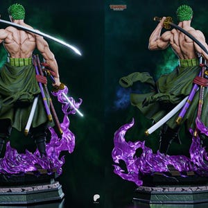 Zoro Statue – One Piece Anime Resin Figure – Hand-Painted Collector&#39;s Display / Anime Collector