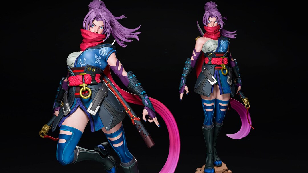 Marvel Psylocke Figure – Marvel Rivals Fan Art Statue - Psylocke