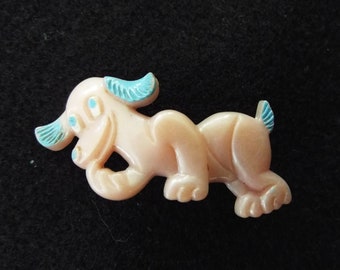 Vintage Mid Century Puppy Barrette