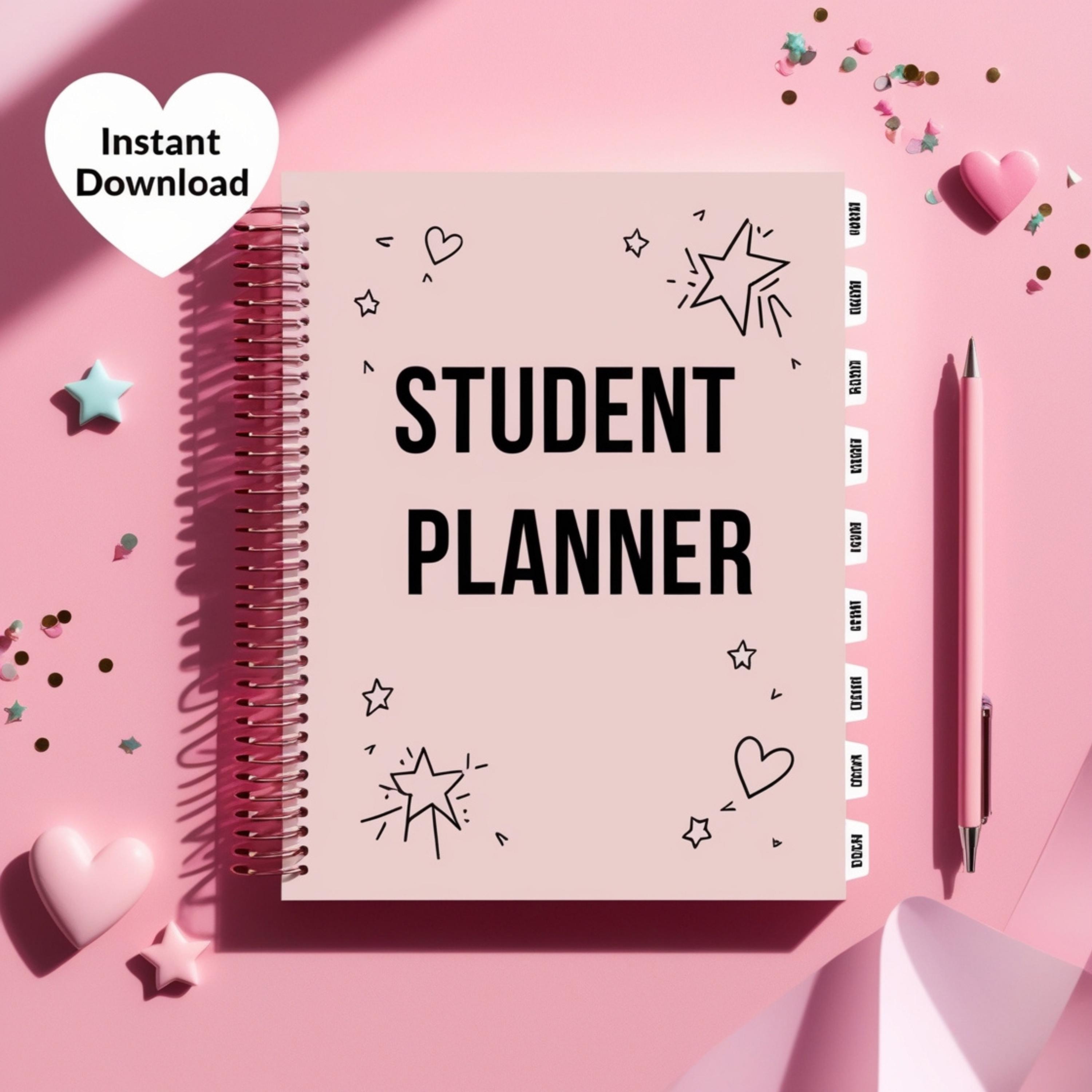 ADHD Student Planner 2025 – 1-page Printable Schedule, Focus and ...